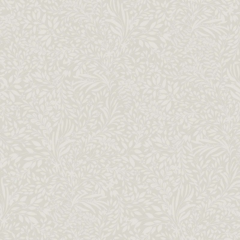 Kristina Light Botanical Wallpaper Wallpaper A-Street Prints Double Roll Light Grey 