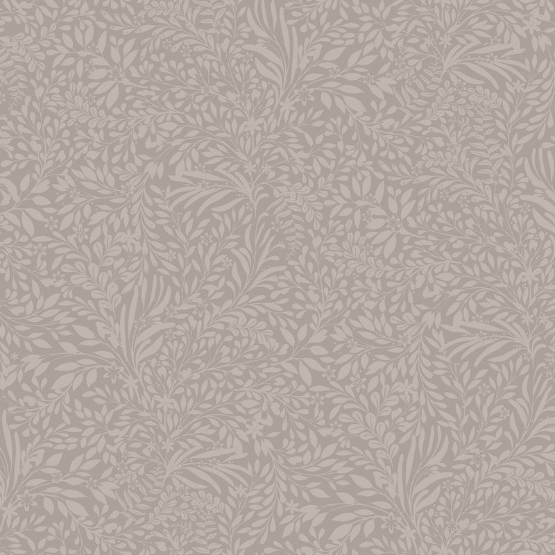 Kristina Light Botanical Wallpaper Wallpaper A-Street Prints Double Roll Grey 
