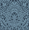 Marni Fruit Damask Wallpaper Wallpaper A-Street Prints Double Roll Navy 