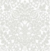 Marni Fruit Damask Wallpaper Wallpaper A-Street Prints Double Roll Grey 