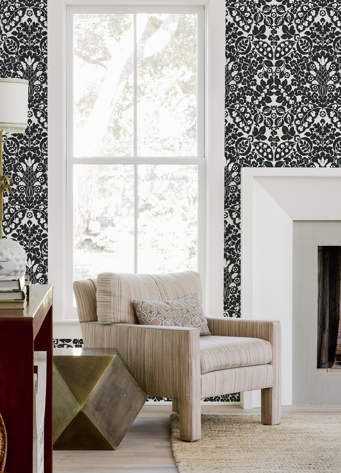 Marni Fruit Damask Wallpaper Wallpaper A-Street Prints   