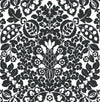 Marni Fruit Damask Wallpaper Wallpaper A-Street Prints Double Roll Black 