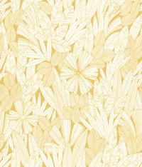 Bannon Leaves Wallpaper Wallpaper A-Street Prints Double Roll Yellow 