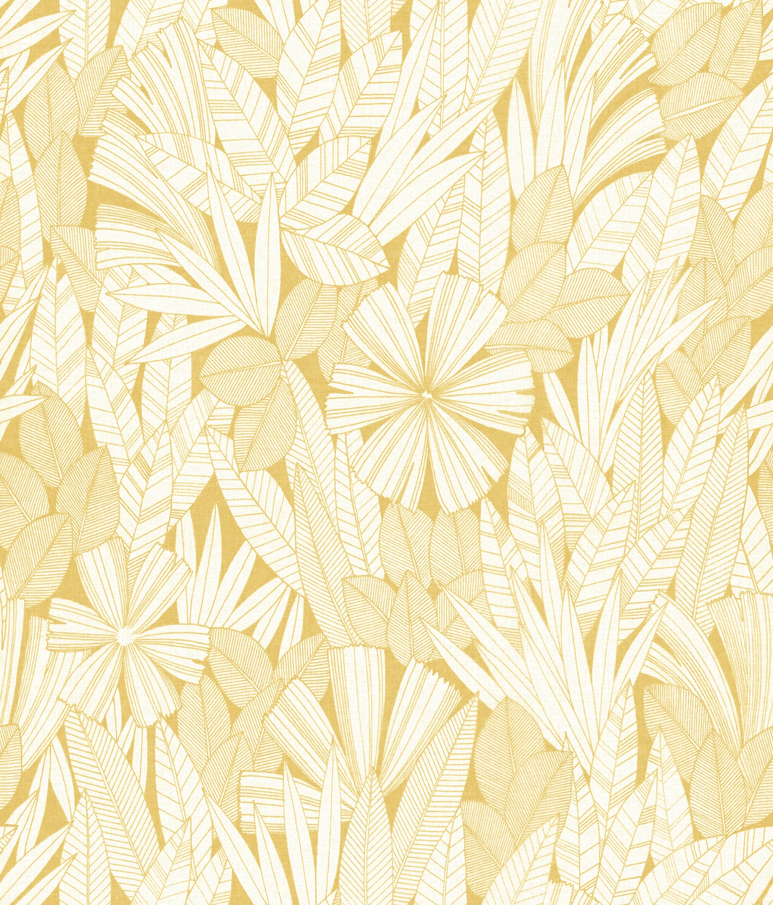 Bannon Leaves Wallpaper Wallpaper A-Street Prints Double Roll Yellow 