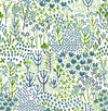Chilton Wildflowers Wallpaper Wallpaper A-Street Prints Double Roll Teal 