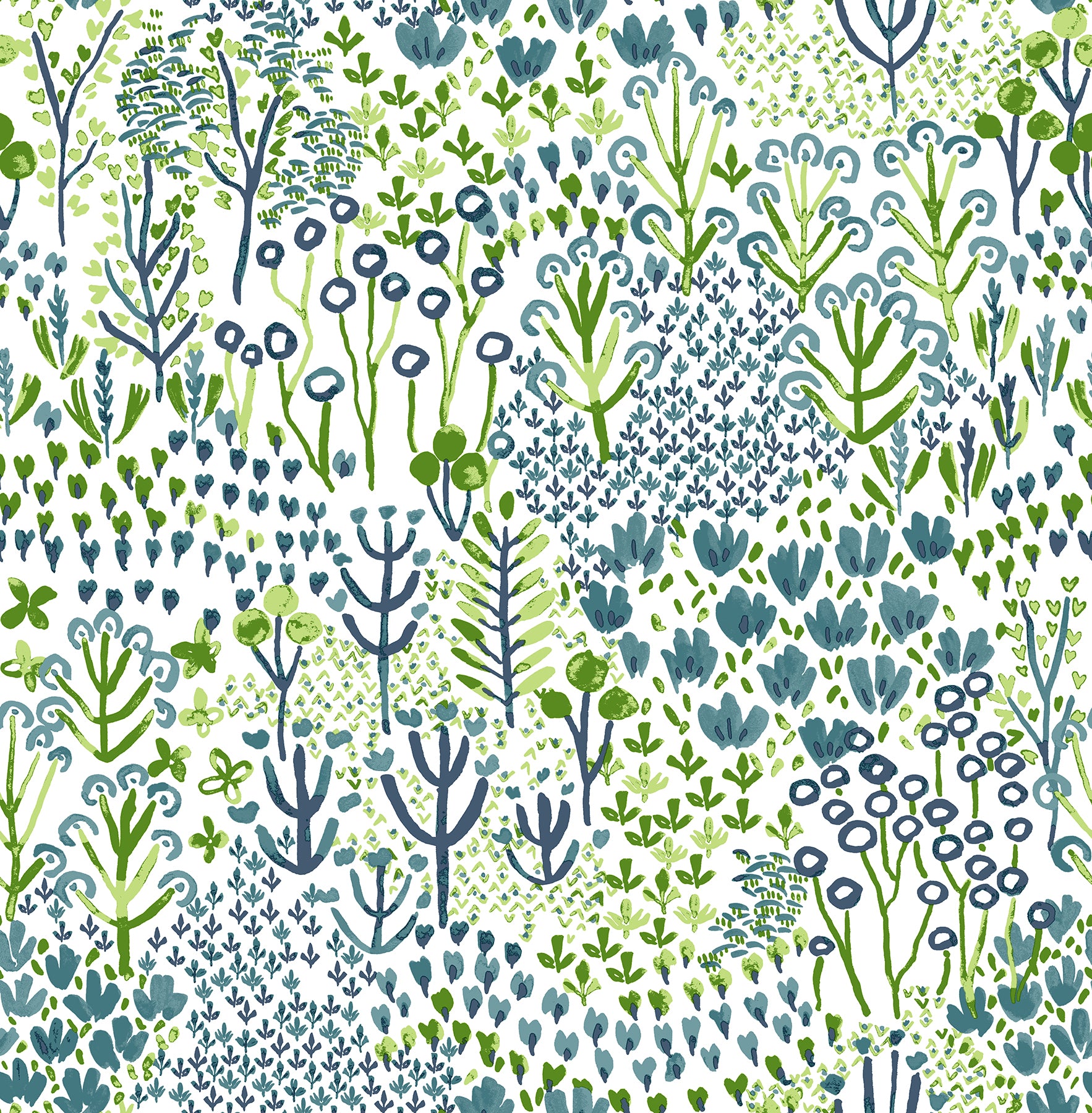 Chilton Wildflowers Wallpaper Wallpaper A-Street Prints Double Roll Teal 