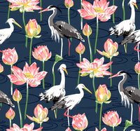 Barton Heron Wallpaper Wallpaper A-Street Prints Double Roll Navy 