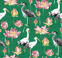 Barton Heron Wallpaper Wallpaper A-Street Prints Double Roll Green 