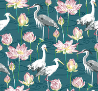 Barton Heron Wallpaper Wallpaper A-Street Prints Double Roll Teal 
