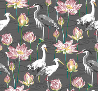 Barton Heron Wallpaper Wallpaper A-Street Prints Double Roll Grey 