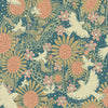 Dromma Songbirds and Sunflowers Wallpaper Wallpaper A-Street Prints Double Roll Teal 