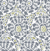 Divine Slate Abstract Medallion Wallpaper Wallpaper A-Street Prints Double Roll Slate 