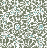 Divine Slate Abstract Medallion Wallpaper Wallpaper A-Street Prints Double Roll Green 
