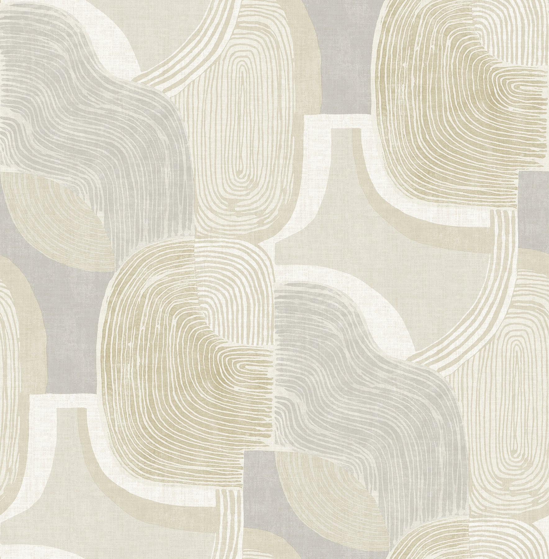 Hollace Honey Geometric Wallpaper Wallpaper A-Street Prints Double Roll Honey 