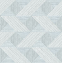 Presley Black Tessellation Wallpaper Wallpaper A-Street Prints Double Roll Light Blue 