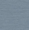 Sheehan Light Blue Faux Grasscloth Wallpaper Wallpaper A-Street Prints Double Roll Denim 