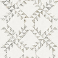 Scrap Quilt Wallpaper Wallpaper Cheseapeake Double Roll Grey 