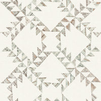 Scrap Quilt Wallpaper Wallpaper Cheseapeake Double Roll Light Brown 