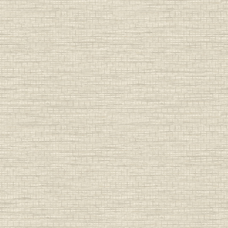 Plaited Grass Wallpaper Wallpaper Cheseapeake Double Roll Light Grey 