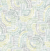 Wanderer Aquamarine Mosiac Wallpaper Wallpaper A-Street Prints Double Roll Aquamarine 