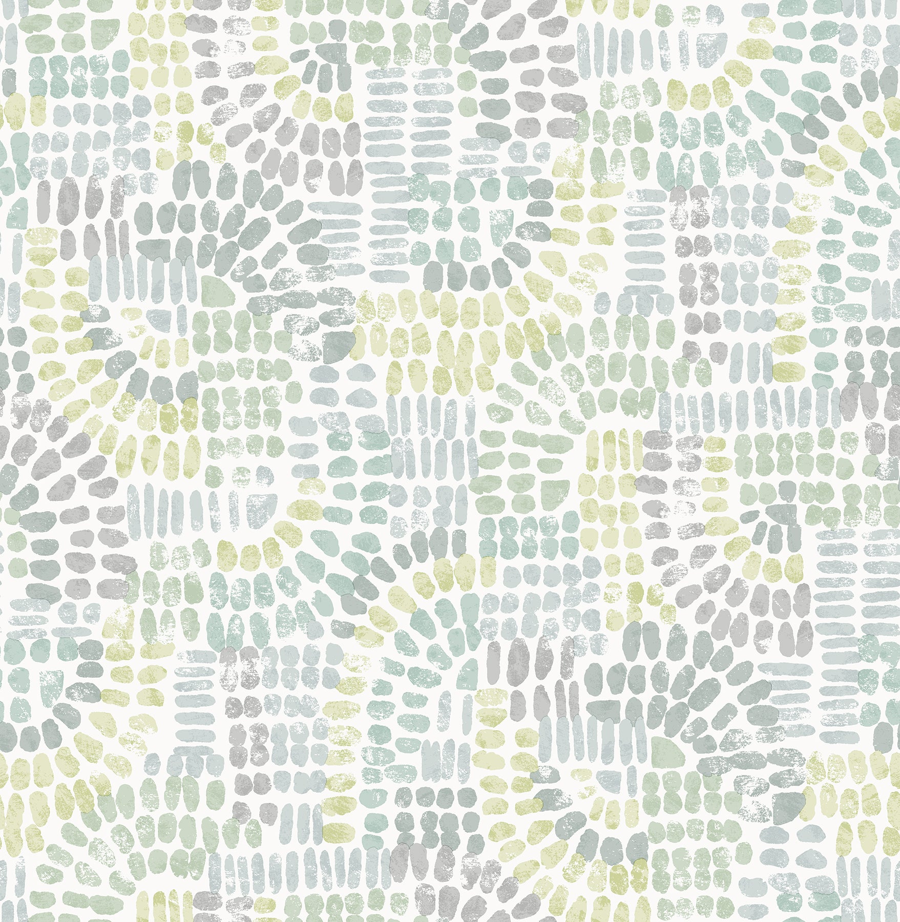 Wanderer Aquamarine Mosiac Wallpaper Wallpaper A-Street Prints Double Roll Aquamarine 