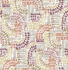 Wanderer Aquamarine Mosiac Wallpaper Wallpaper A-Street Prints Double Roll Multicolor 