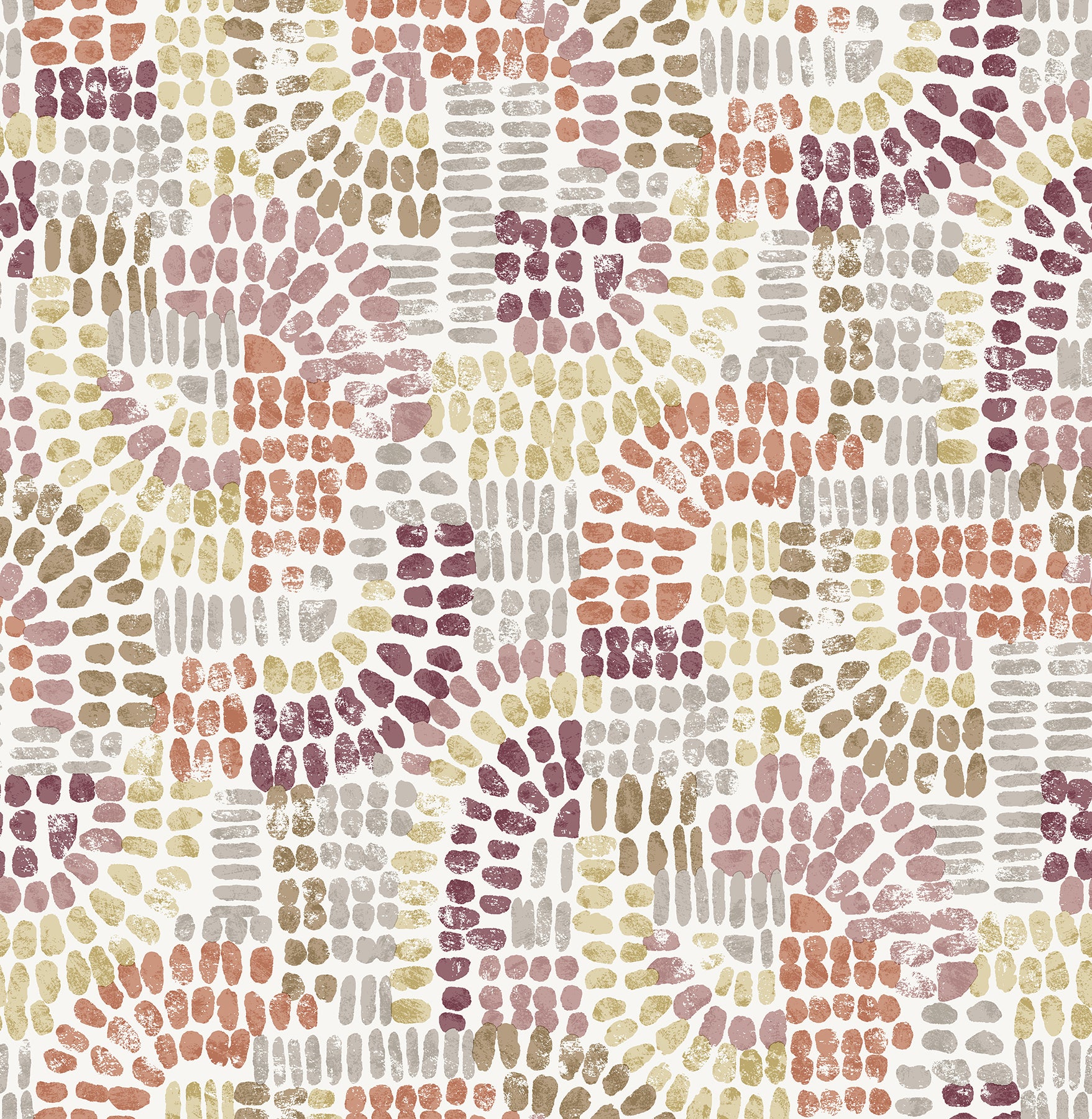 Wanderer Aquamarine Mosiac Wallpaper Wallpaper A-Street Prints Double Roll Multicolor 