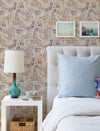 Wanderer Aquamarine Mosiac Wallpaper Wallpaper A-Street Prints   