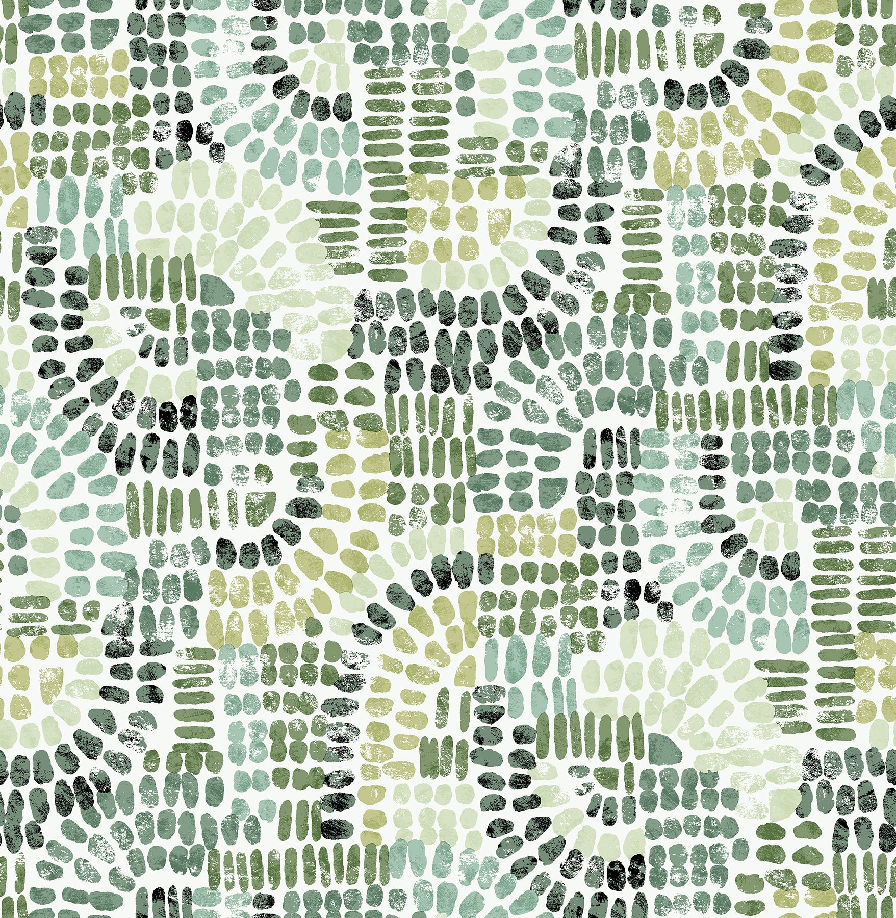 Wanderer Aquamarine Mosiac Wallpaper Wallpaper A-Street Prints Double Roll Evergreen 