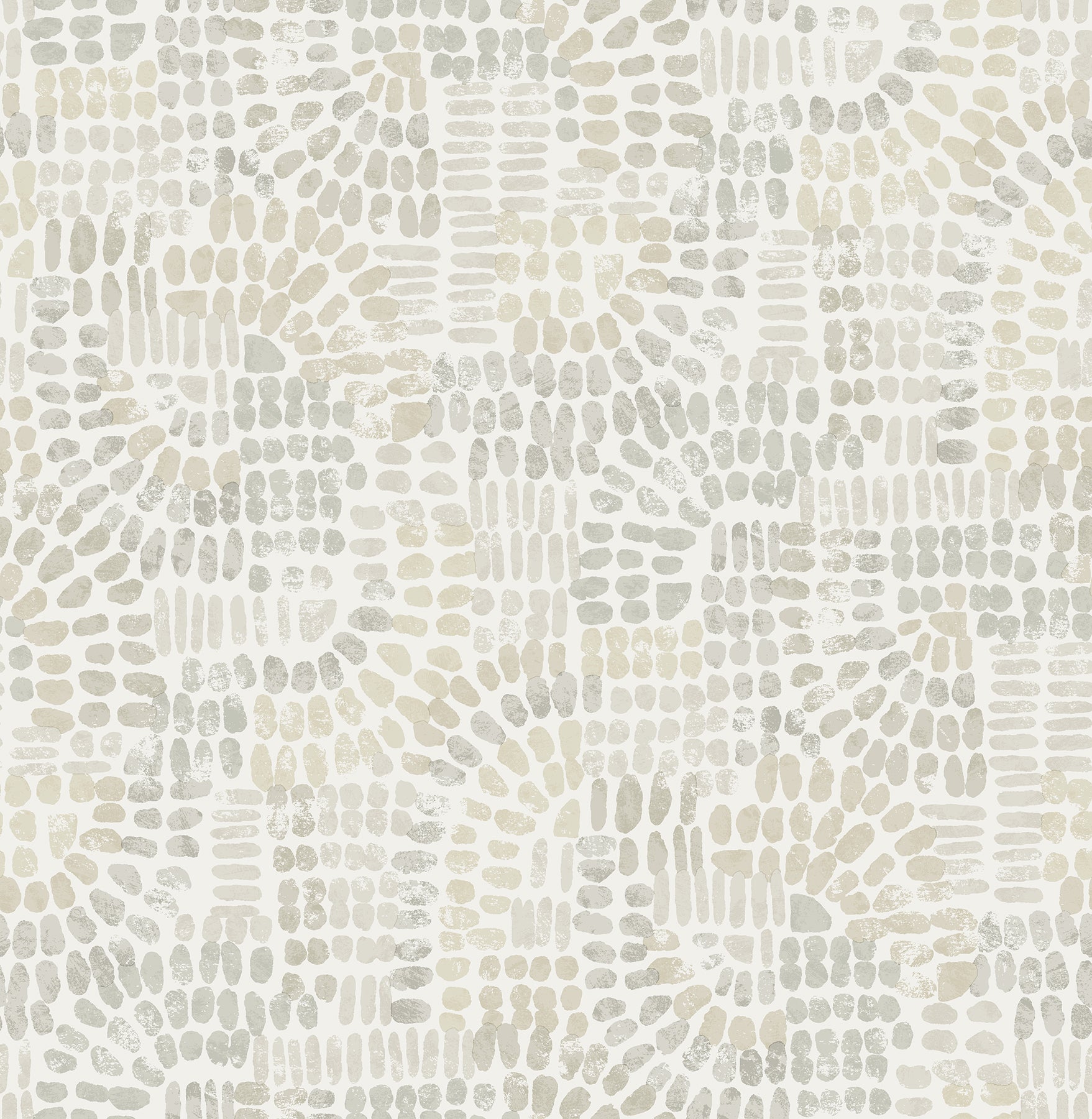 Wanderer Aquamarine Mosiac Wallpaper Wallpaper A-Street Prints Double Roll Dove 