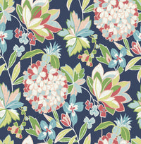 Valdivian Fuchsia Floral Wallpaper Wallpaper A-Street Prints Double Roll Fuchsia 