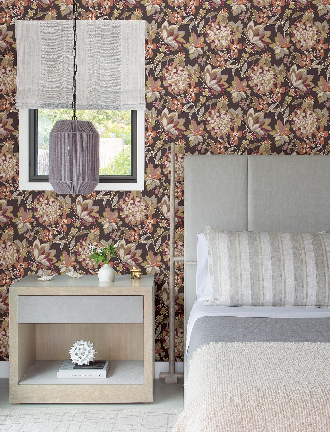 Valdivian Fuchsia Floral Wallpaper Wallpaper A-Street Prints   