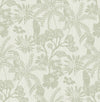 Jacaranda Tropical Trail Wallpaper Wallpaper A-Street Prints Double Roll Sage 