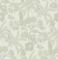 Jacaranda Tropical Trail Wallpaper Wallpaper A-Street Prints Double Roll Sage 
