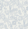 Jacaranda Tropical Trail Wallpaper Wallpaper A-Street Prints Double Roll Light Blue 