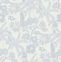 Jacaranda Tropical Trail Wallpaper Wallpaper A-Street Prints Double Roll Light Blue 