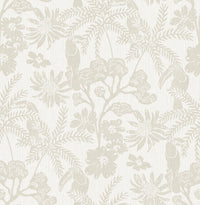 Jacaranda Tropical Trail Wallpaper Wallpaper A-Street Prints Double Roll Taupe 