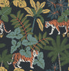 Caspian Jungle Prowl Wallpaper Wallpaper A-Street Prints Double Roll Navy 