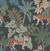 Caspian Jungle Prowl Wallpaper Wallpaper A-Street Prints Double Roll Grey 