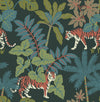 Caspian Jungle Prowl Wallpaper Wallpaper A-Street Prints Double Roll Evergreen 