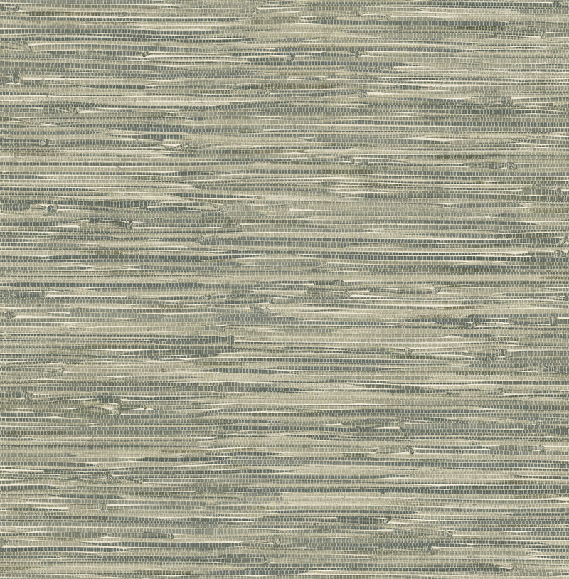 Exhale Woven Faux Grasscloth Wallpaper Wallpaper A-Street Prints Roll Moss