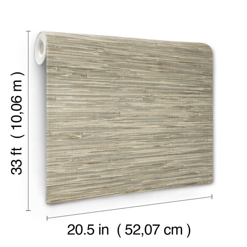 Exhale Woven Faux Grasscloth Wallpaper Alternative Room Image 34