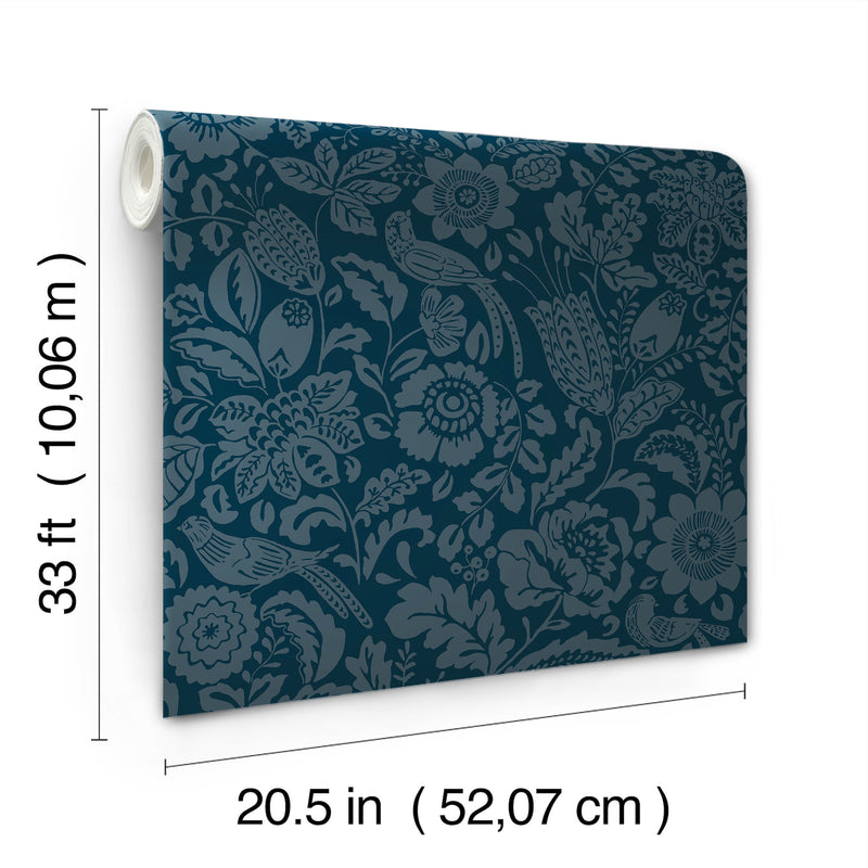 Marta Floral Trail Wallpaper Wallpaper A-Street Prints