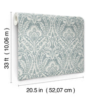 Berkshire Damask Wallpaper Wallpaper A-Street Prints