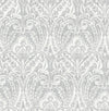 Berkshire Damask Wallpaper Wallpaper A-Street Prints Roll Grey