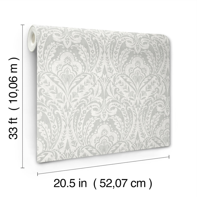 Berkshire Damask Wallpaper Wallpaper A-Street Prints