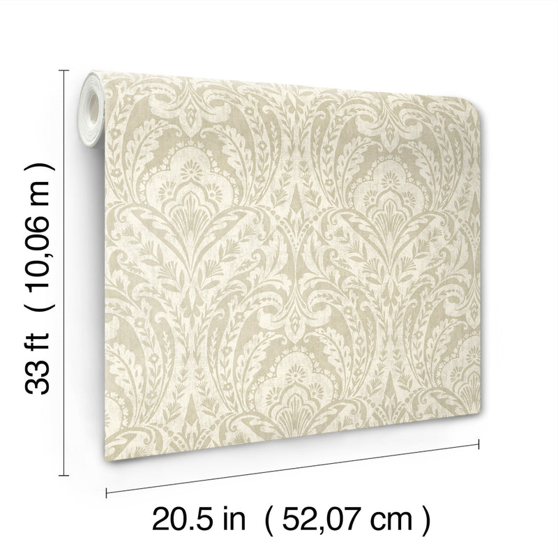 Berkshire Damask Wallpaper Wallpaper A-Street Prints