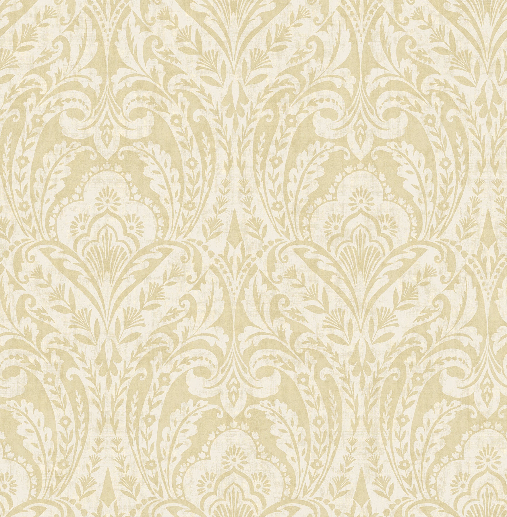 Berkshire Damask Wallpaper Wallpaper A-Street Prints Roll Butter