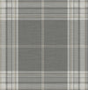 Westley Plaid Wallpaper Wallpaper A-Street Prints Roll Grey