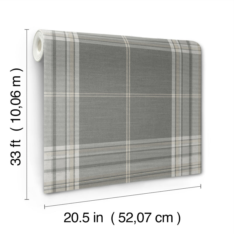 Westley Plaid Wallpaper Wallpaper A-Street Prints
